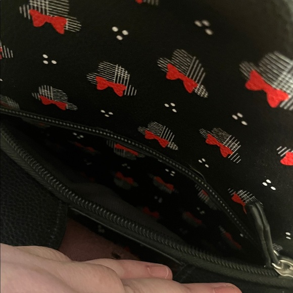 Disney Dani Danielle Nicole Black and Red Minnie Mouse Backpack Purse Adjustable main image 13